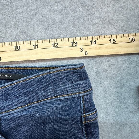 Banana Republic Premium Denim Hi-Rise Skinny Jeans WMNS 2RS Blue Med Wash Denim - Picture 6 of 9